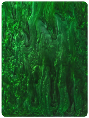 Καιρική αντίσταση 1/8» πράσινα ακρυλικά φύλλα μαργαριταριών για το ντεκόρ εγχώριων επίπλων
