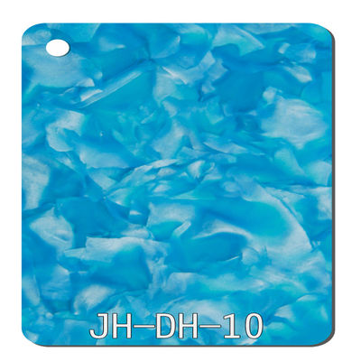Πλαστικό μπλε 2.515mm ακρυλικά φύλλα διακοσμητικό SGS μαργαριταριών για τον τέμνοντα πίνακα