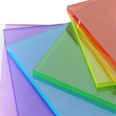 Διαφανή χρωματισμένα πλαστικά φύλλα 2.5mm15mm